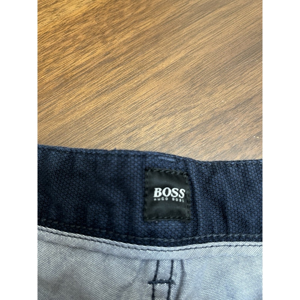 Boss Hugo Boss Men's 34 Navy Blue Stretch Italian Fabric Casual Pants - Picture 6 of 15
